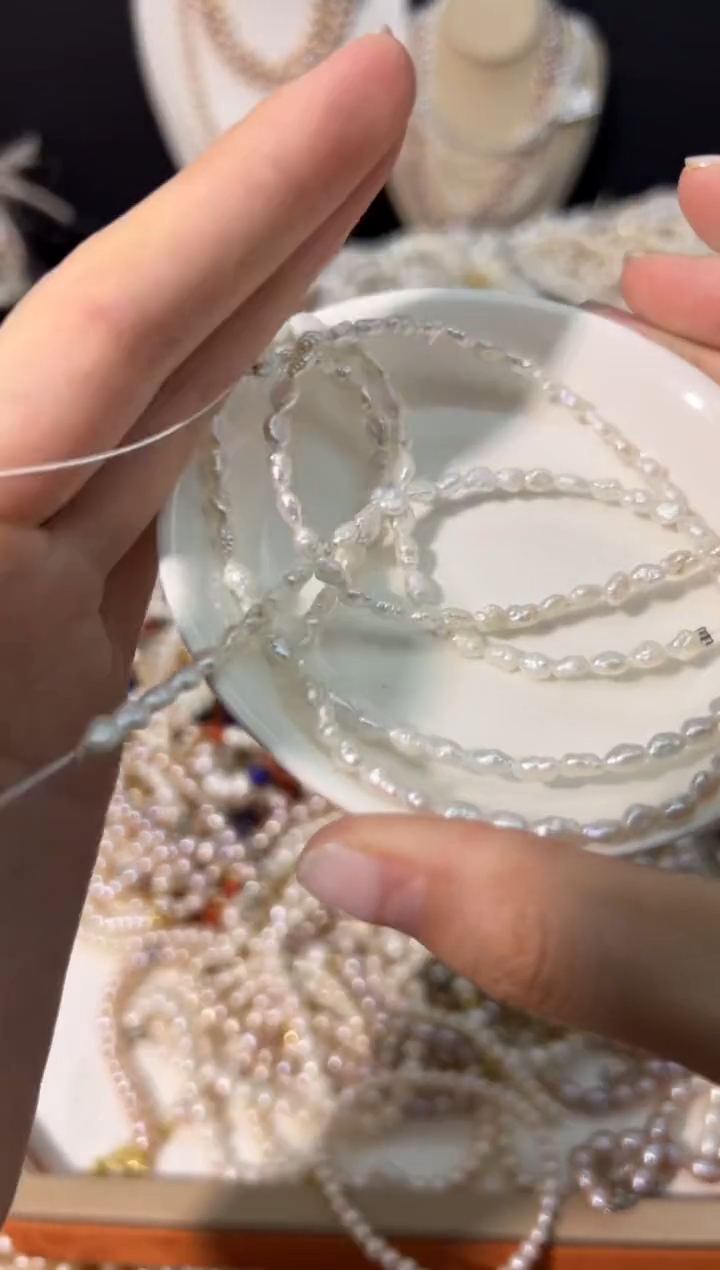 【闪购商品】淡水珍珠22未镶嵌强光*珍珠项链