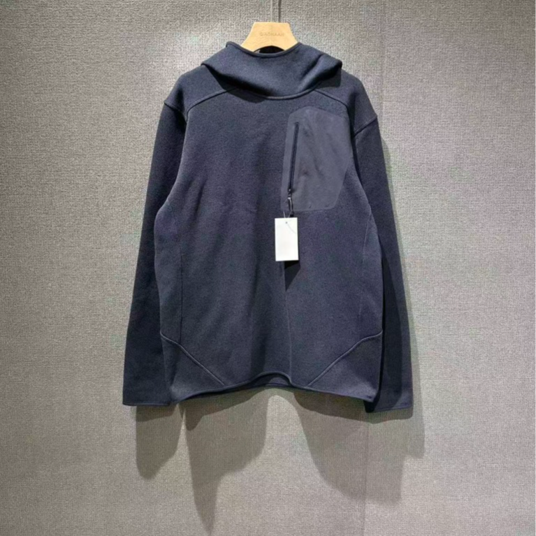 99新 ARC'TERYX/始祖鸟 COVERT PULLOVER抓绒刺绣帽衫 m码/8822