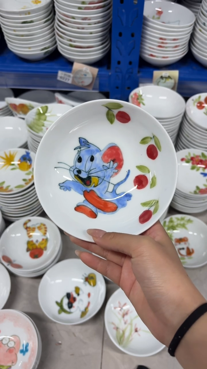 景德镇手绘釉中彩（食品级）小胖碗