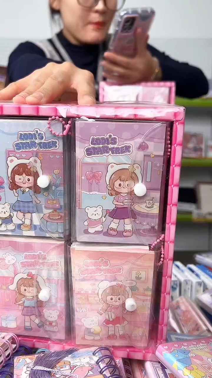 A7水晶三折本-【可可酱13602】-20本一盒