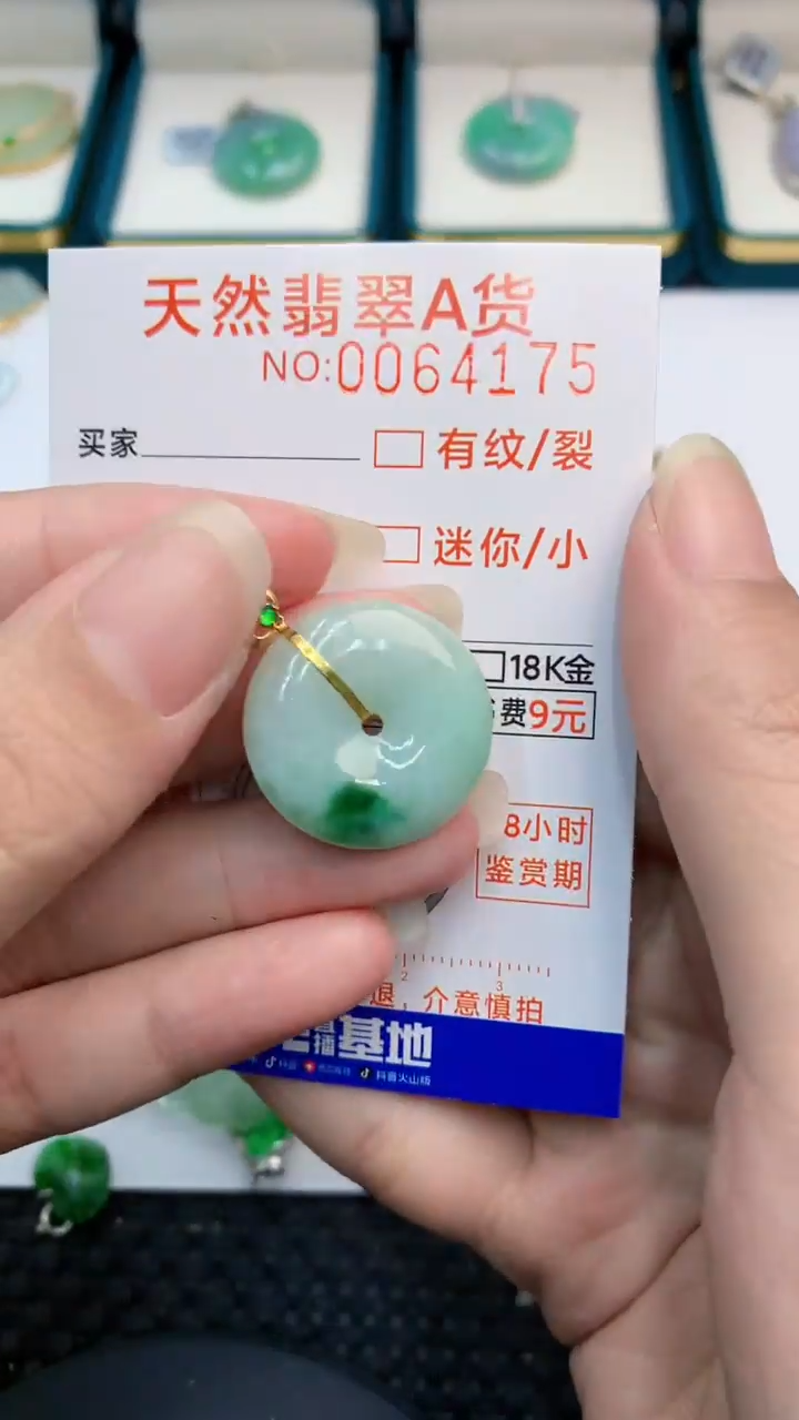 【闪购商品】翡翠颈饰18K金镶嵌            8