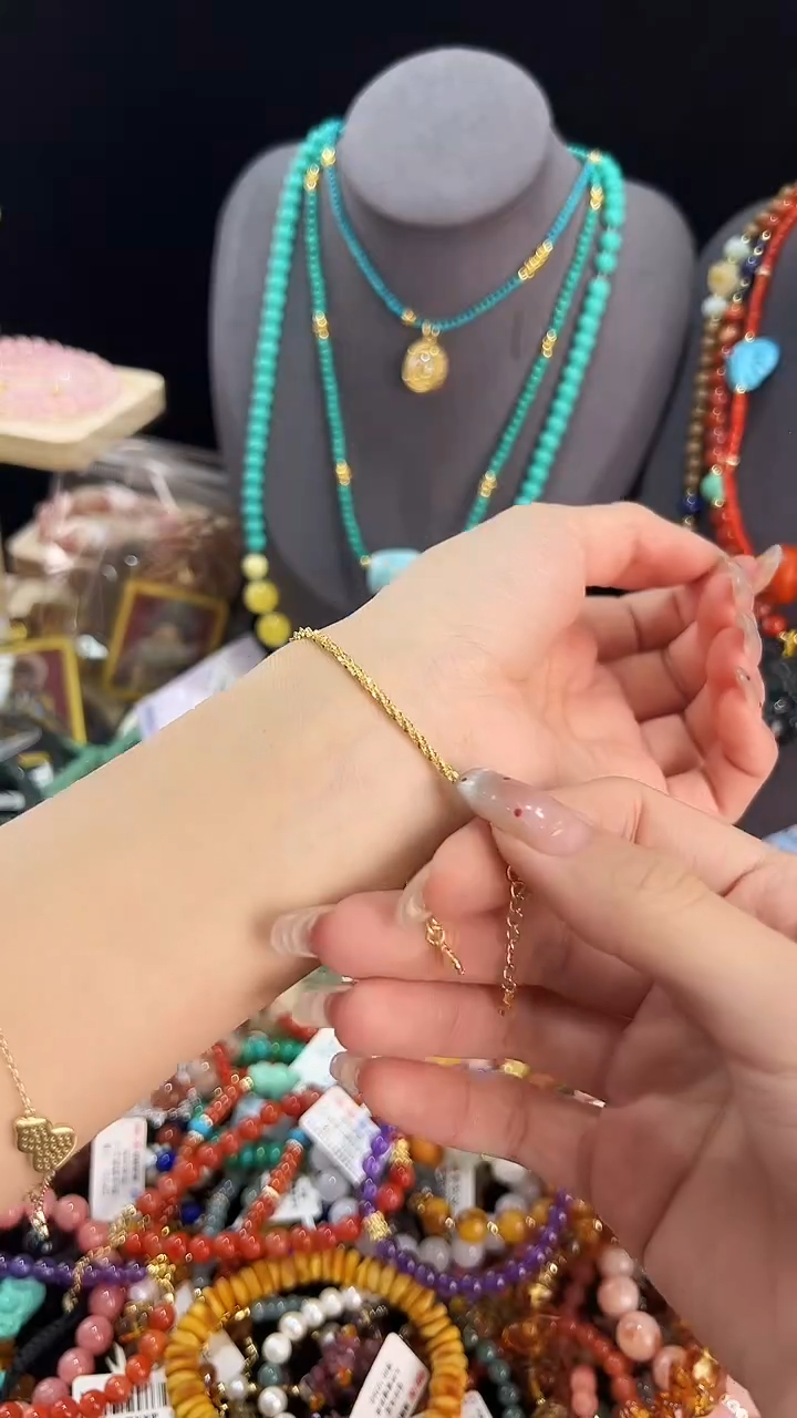 【闪购商品】玛瑙/玉髓手链银S925镶嵌手串