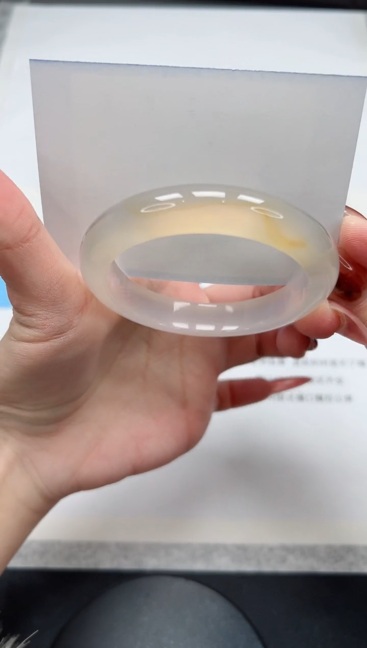 【闪购商品】玛瑙/玉髓手镯未镶嵌36/香槟57.5