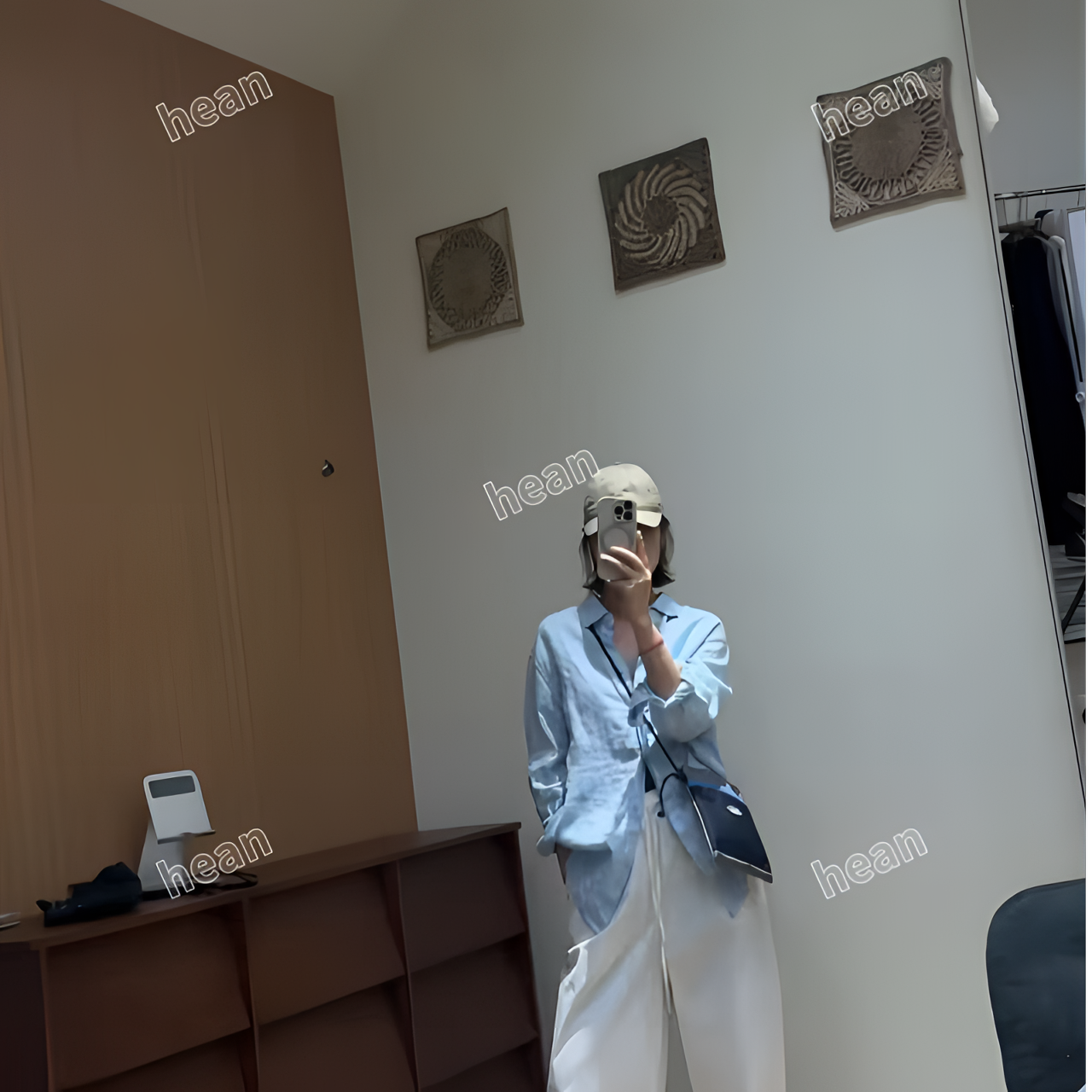 HEAN 亚麻物语 韩系松弛感氛围穿搭欧若风低饱和色调简约百搭衬衫