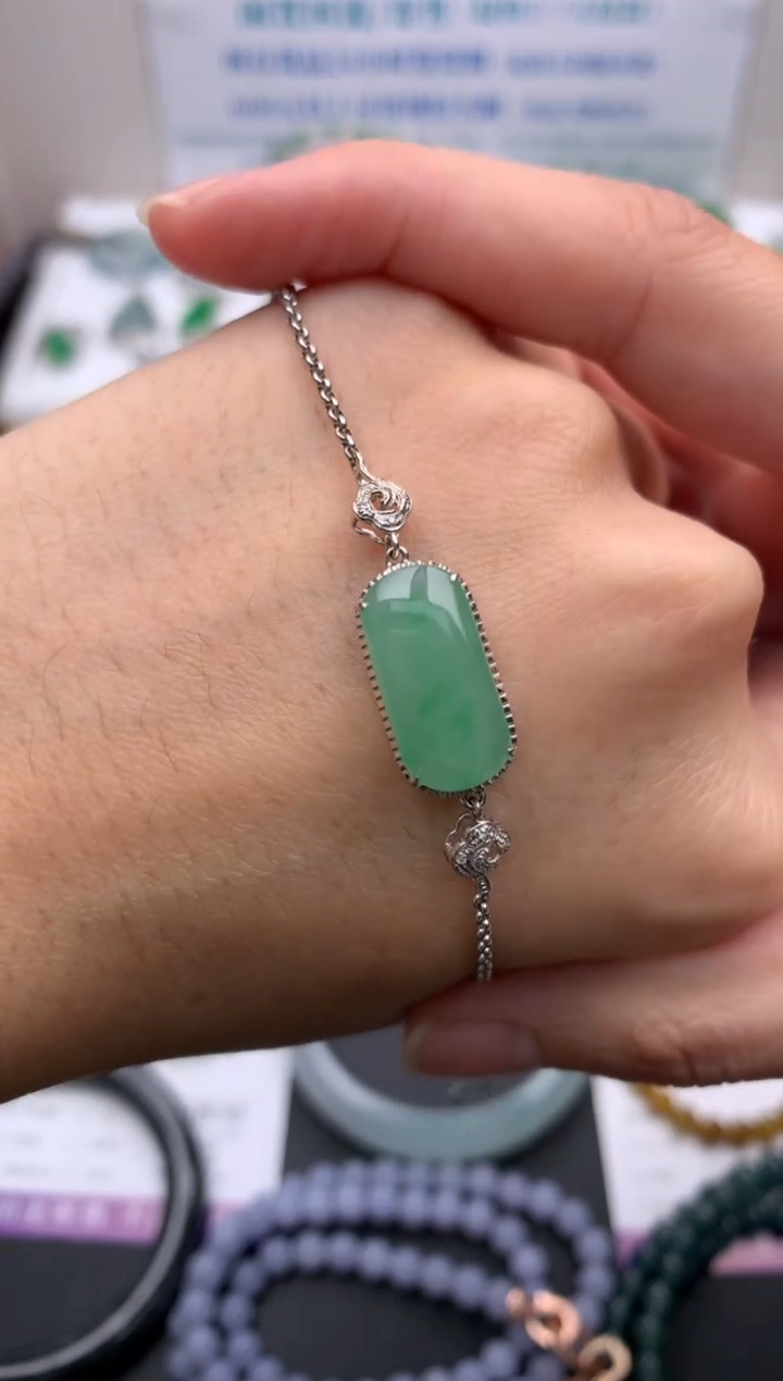 【闪购商品】定制翡翠18K金镶嵌模式推广期24小时鉴赏期