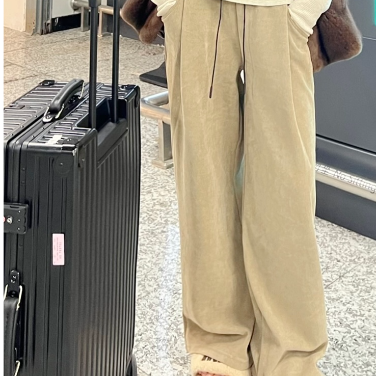 2024灯芯绒加绒加厚长裤