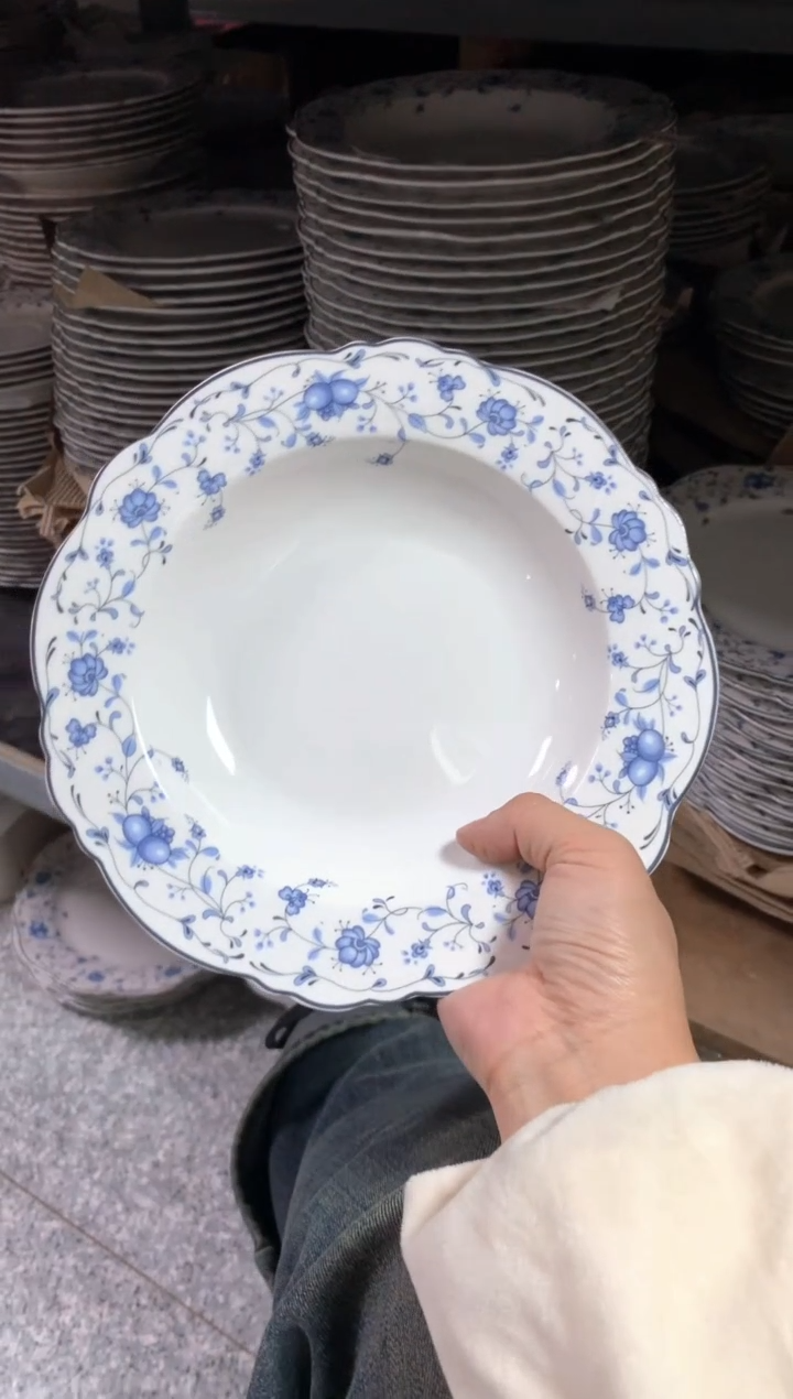 【闪购商品】瓷片陶瓷原单CC200餐具1个汤盘