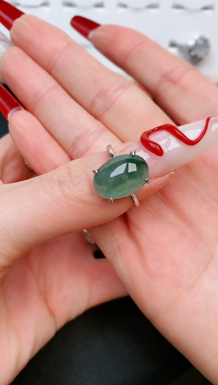 【闪购商品】翡翠戒指银S925镶嵌.....