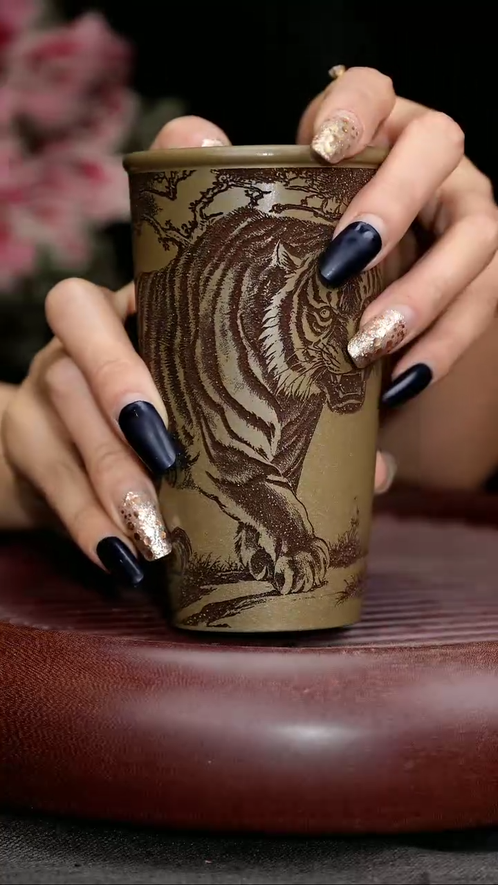 茶杯紫砂紫砂主人杯福利放漏