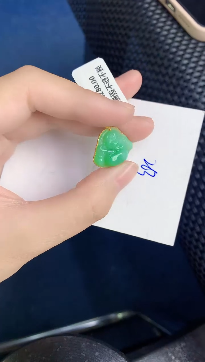 【闪购商品】翡翠颈饰18K金镶嵌000000000