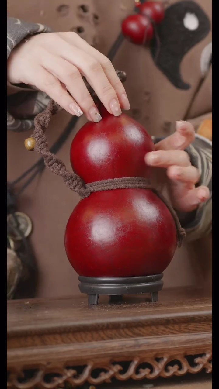 【闪购商品】230号精品天然大漆工艺防渗内胆酒葫芦~