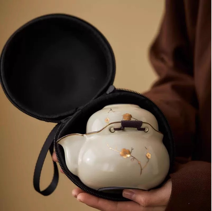 天青汝窑旅行茶具@@YS401