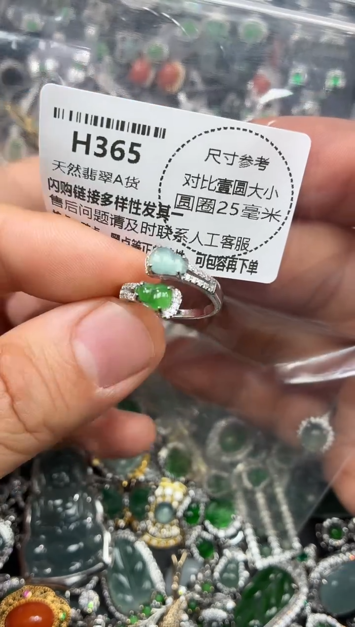 颈饰未镶嵌翡翠H365戒指