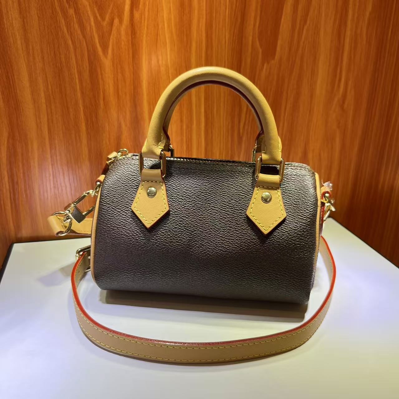  【FF】迷你枕头时尚百搭真皮斜跨单肩包【真皮女包】13