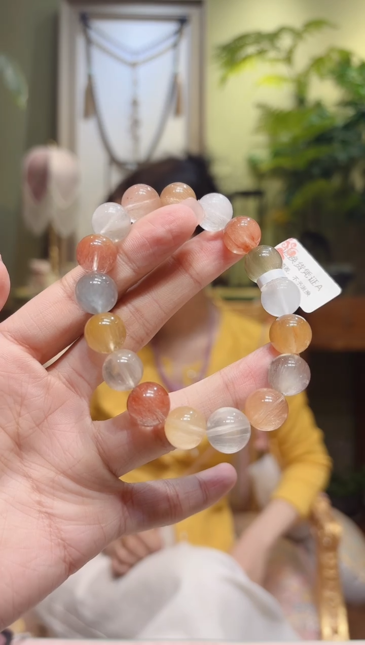 【闪购商品】水晶手串未镶嵌兔毛多宝手串4