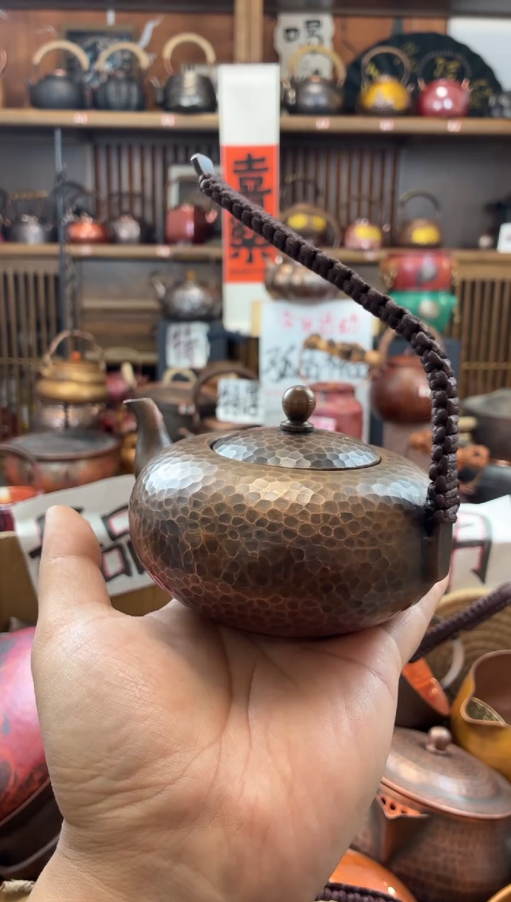 400毫升飞天老铜壶纯紫铜加厚清仓