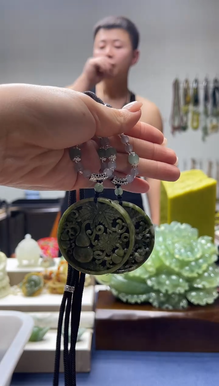 未镶嵌岫玉颈饰多样性发货 拍一发一