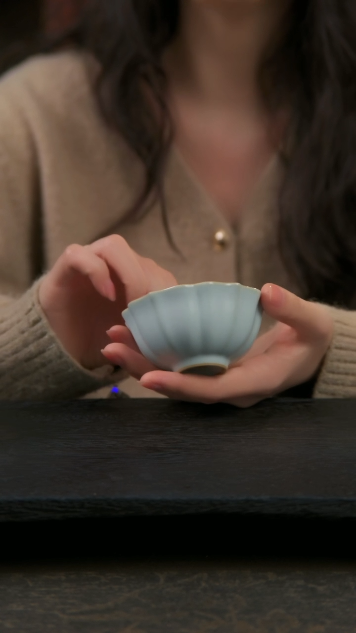 【闪购商品】杯荷瓣杯（开片不开片可选，默认开片）