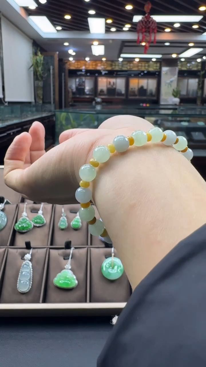 未镶嵌手串翡翠手串