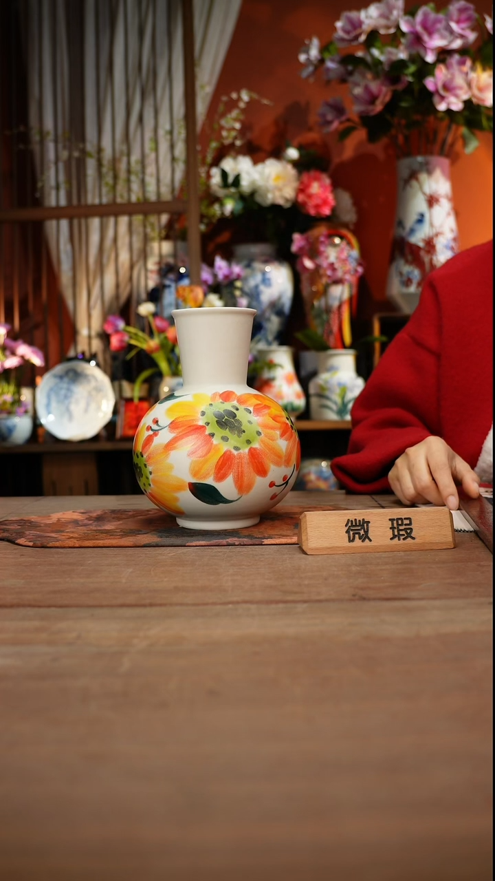 当代高温釉下彩手绘陶瓷餐具