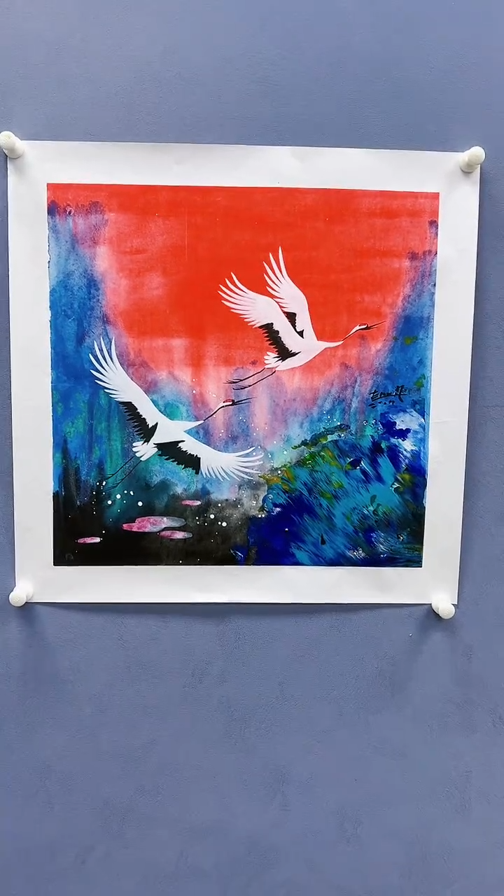 【闪购商品】绘画赵燮绘画2.2平尺仙鹤