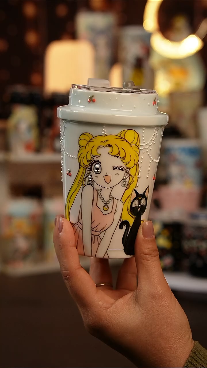 (玉泥）景德镇手工手绘文创陶瓷杯