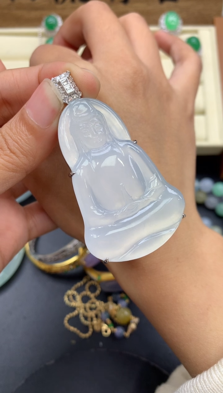 【闪购商品】翡翠颈饰18K金镶嵌578-中国好珍宝