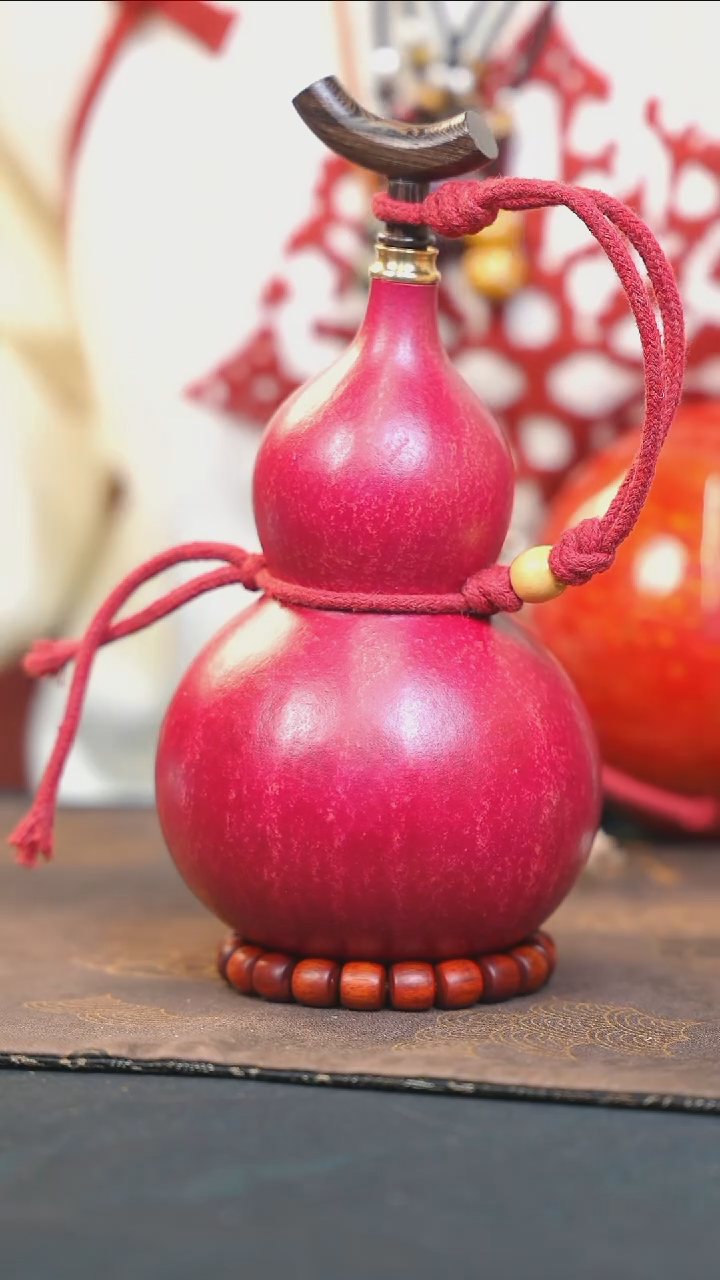 【闪购商品】DD104大漆酒葫芦不包手串及旋转底座