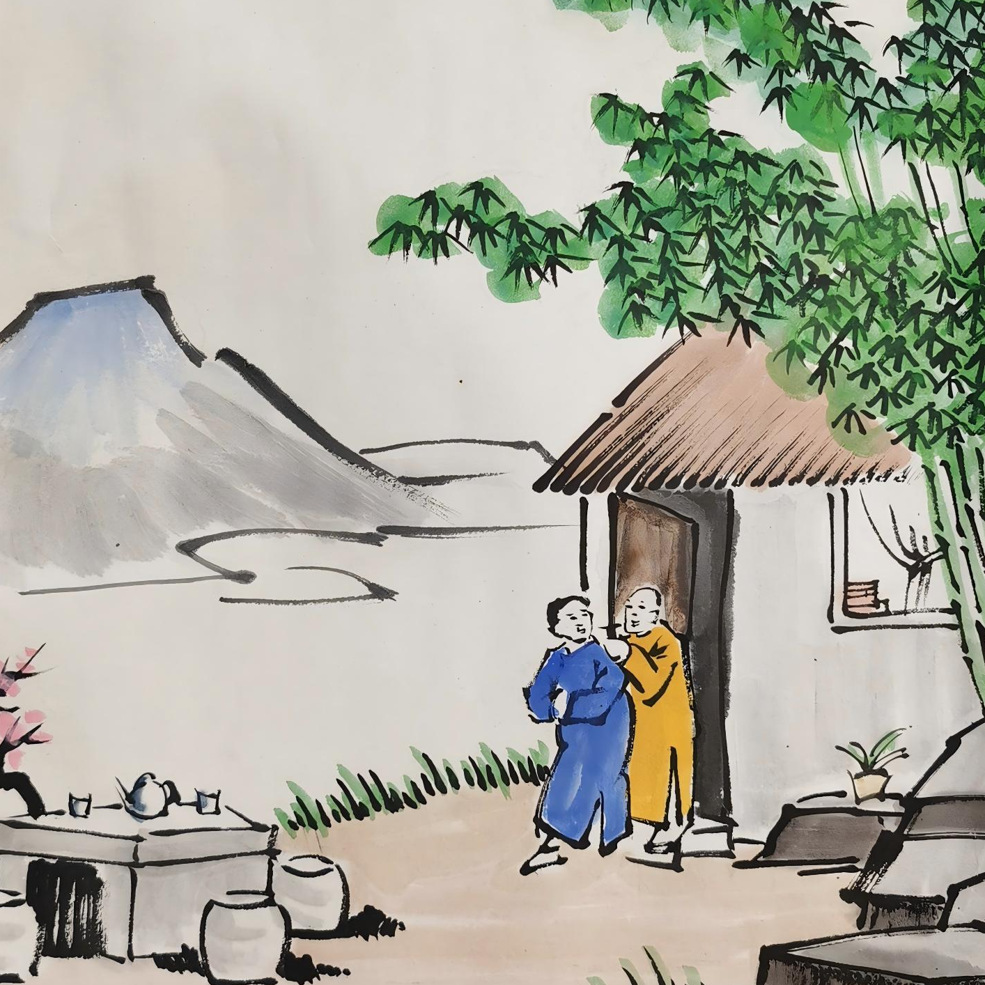 【辽拍】V250709-2-756《人物》（1.4平尺) 纸本镜片  ws02