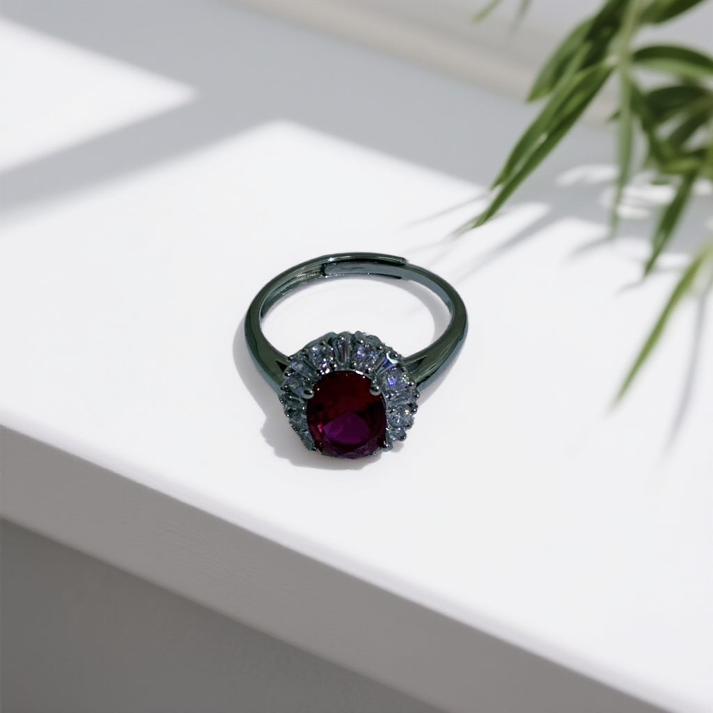 【杜美莎】高订培育红宝石MM029 时尚轻奢高端定制豪镶戒指