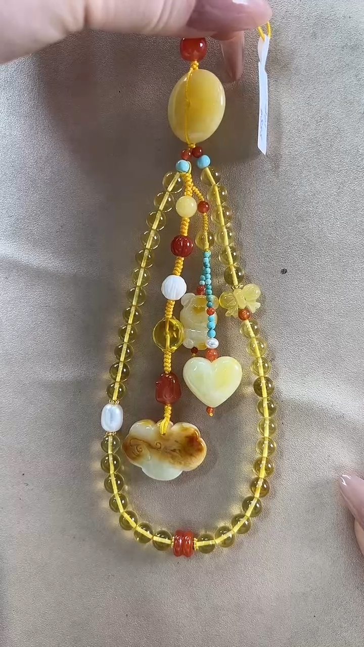 【闪购商品】琥珀颈饰未镶嵌吊坠