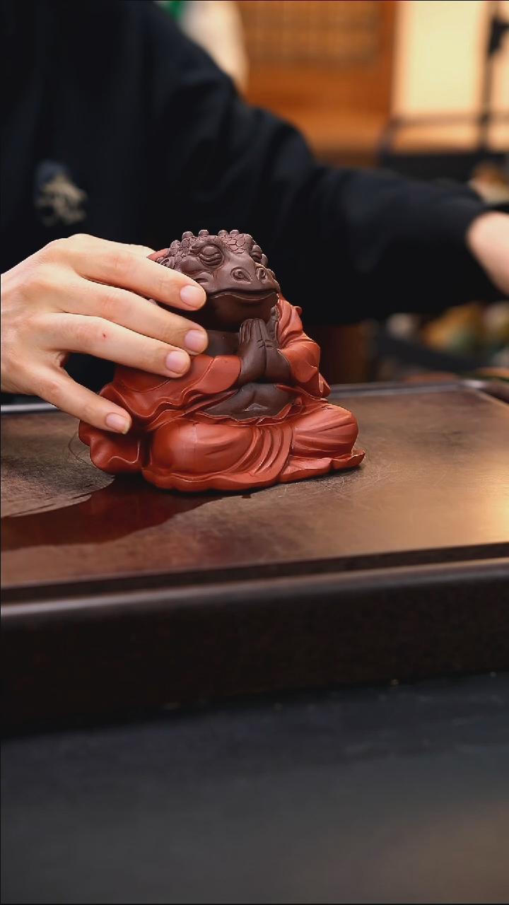紫砂茶宠紫砂蟾仙