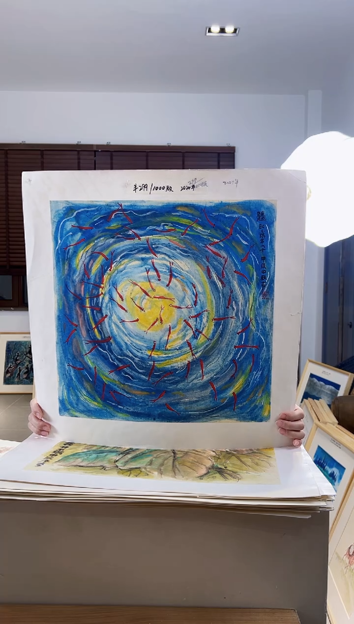 【闪购商品】版画耿玉琨限量作品亲签盖章版画S