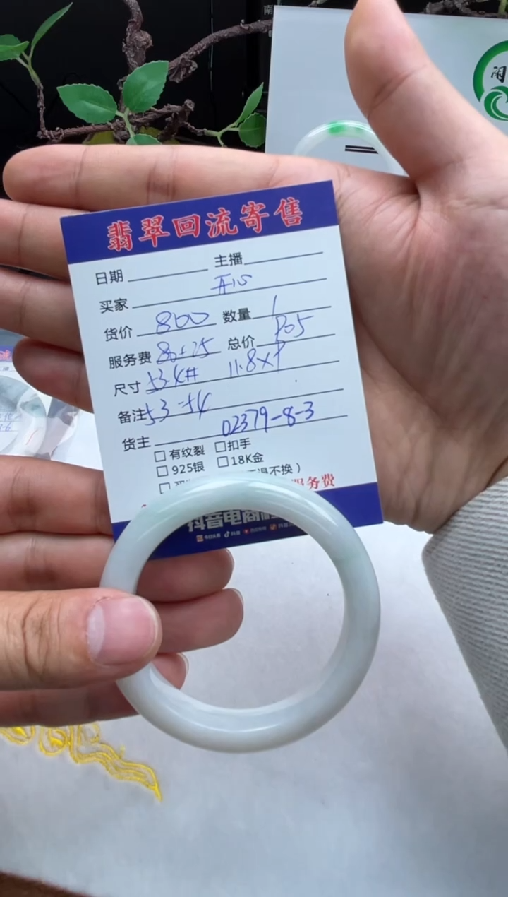 【闪购商品】翡翠手镯未镶嵌手镯