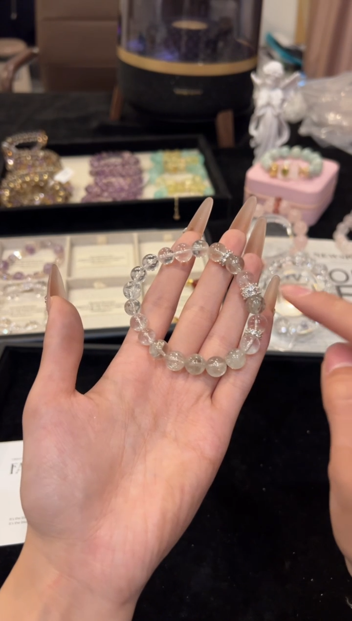 未镶嵌手串水晶绿水晶手串