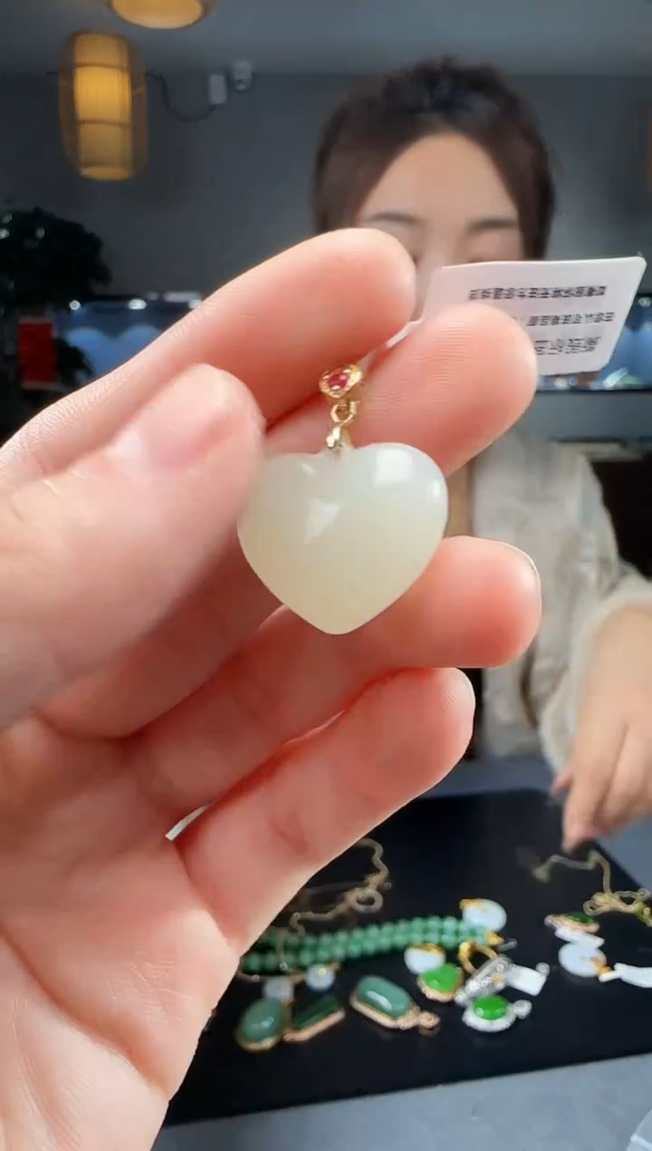 【闪购商品】和田玉吊坠(不含链)银S925镶嵌1