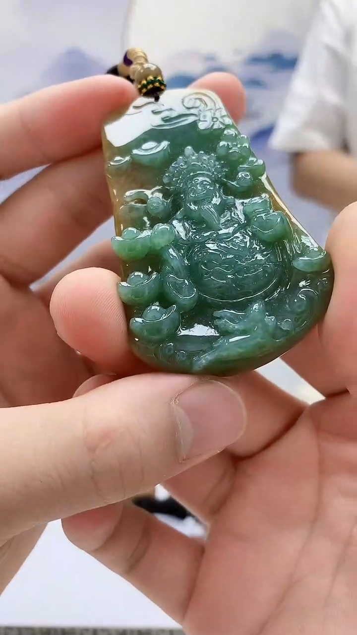 定制翡翠未镶嵌5028bb-毛货挂件105