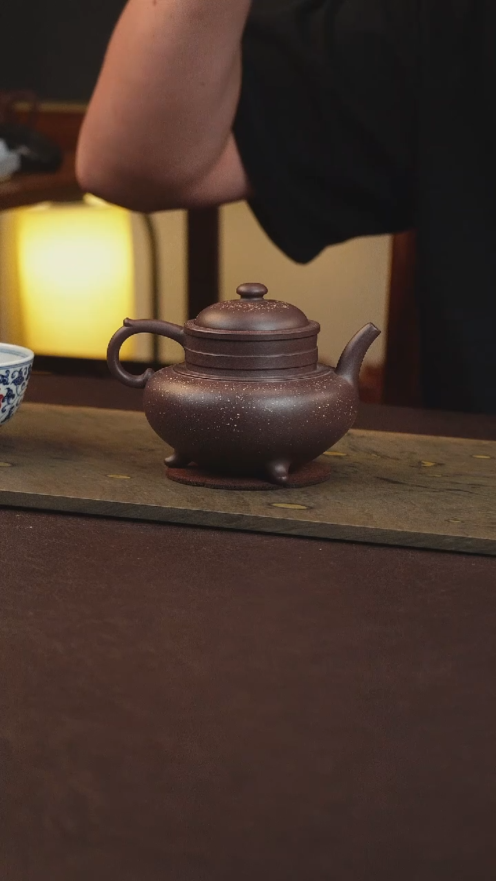 茶壶紫砂张茂业——《古卣傲雪》