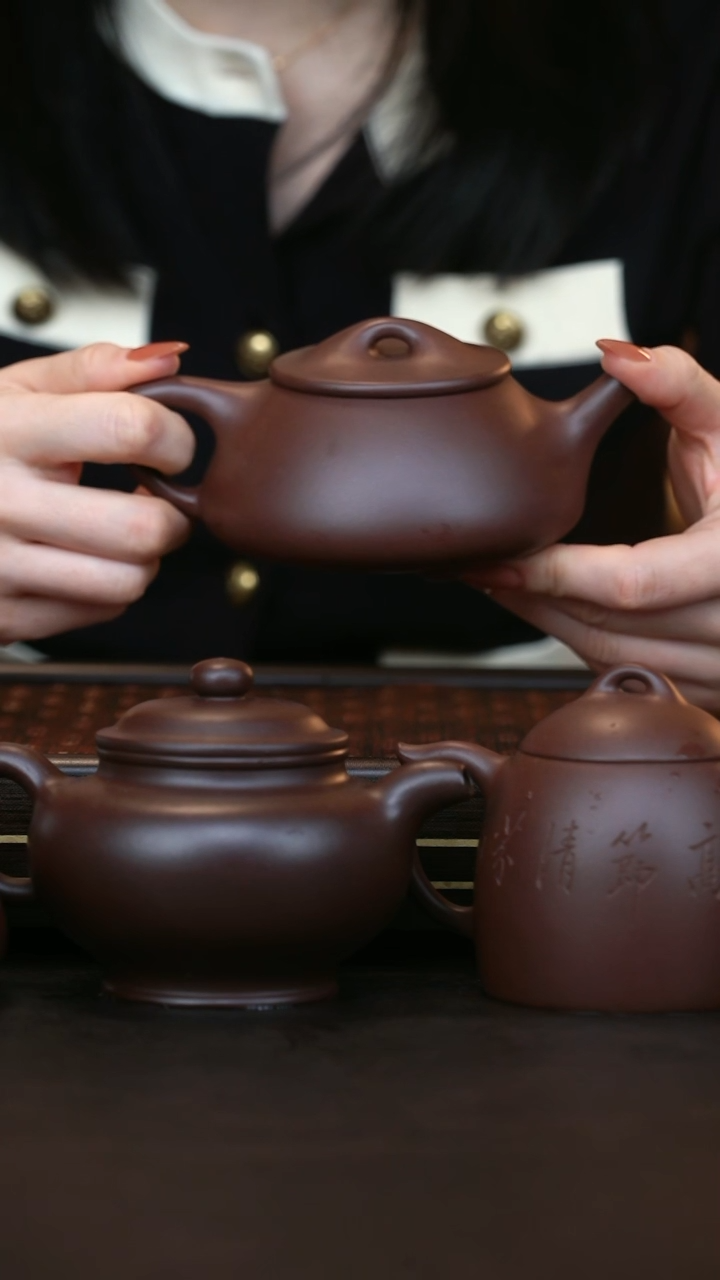 【闪购商品】紫砂茶壶ly 紫泥 景舟大满瓢