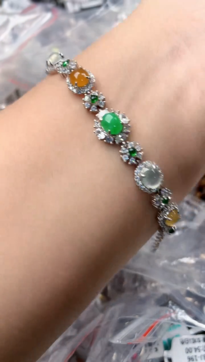 银S925镶嵌戒指翡翠11           2