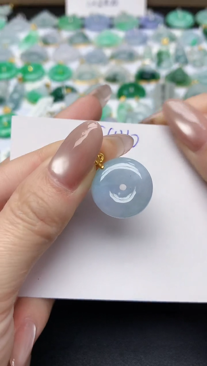 颈饰未镶嵌翡翠天然缅甸A货翡翠百元以上9元证书费自理