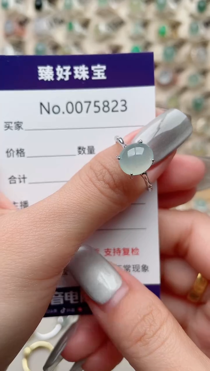 【闪购商品】翡翠戒指银S925镶嵌........