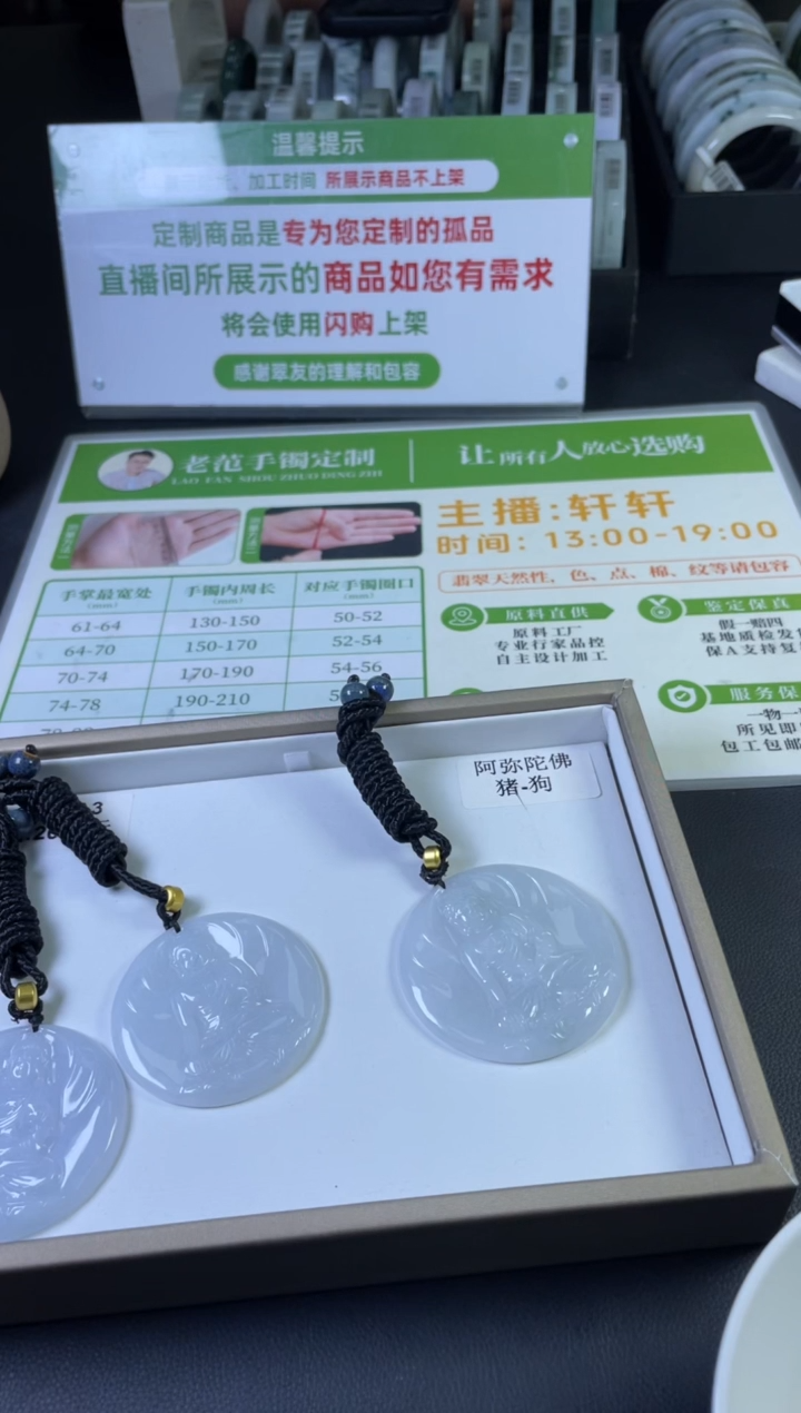 【闪购商品】翡翠颈饰未镶嵌W048-06多样性发一