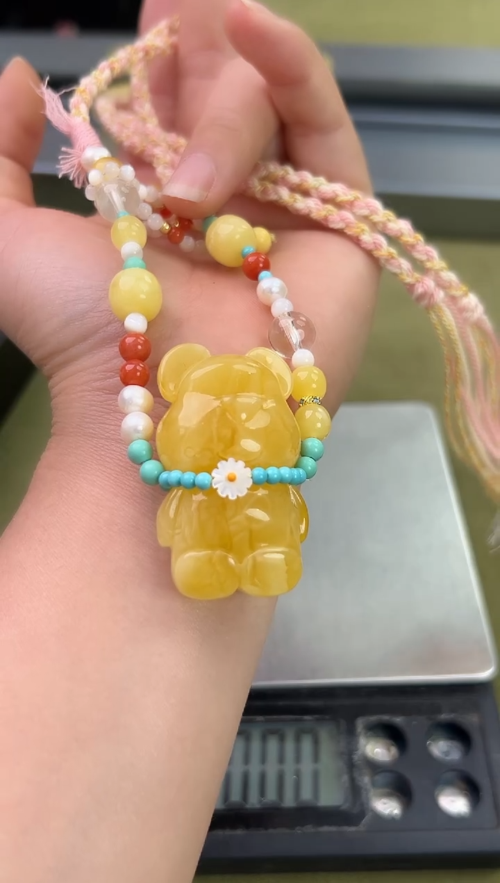 裸石琥珀未镶嵌琥珀蜜蜡吊坠