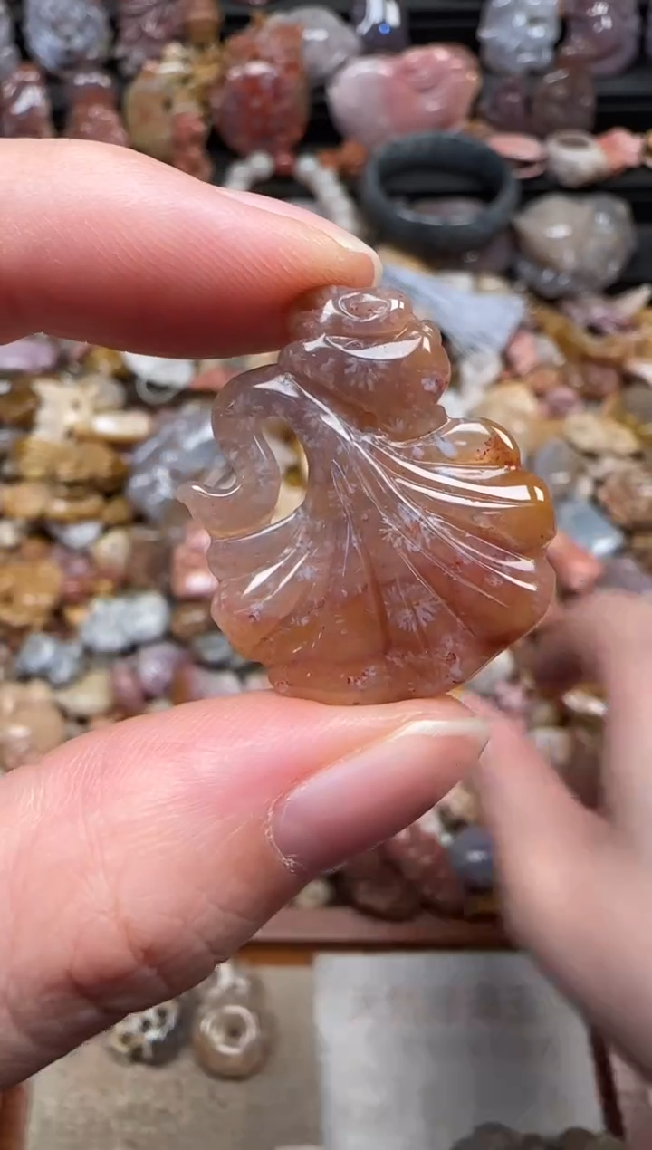 颈饰未镶嵌硅化珊瑚（珊瑚玉）198