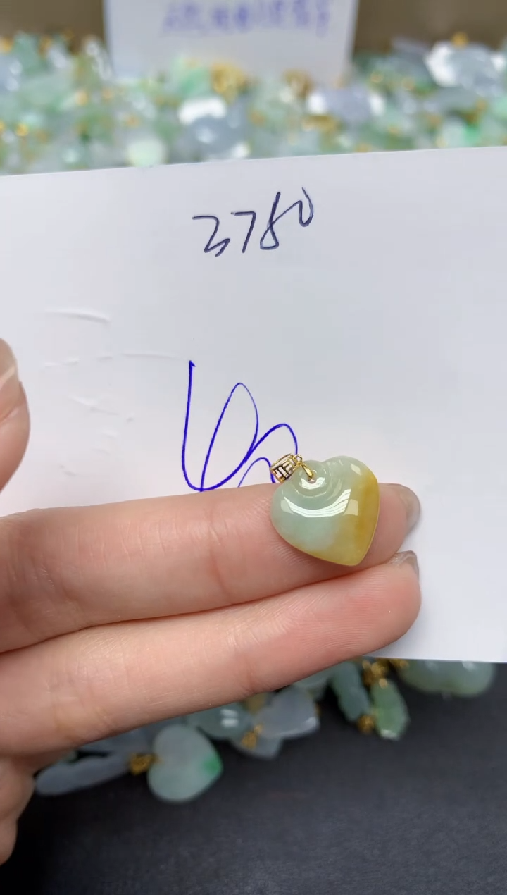 【闪购商品】翡翠颈饰18K金镶嵌 天然翡翠A货