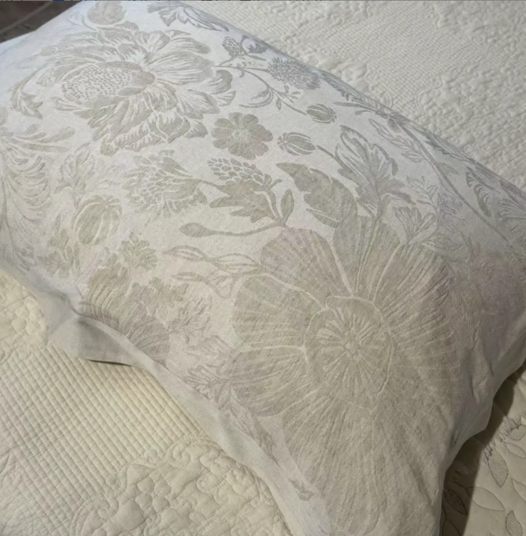 麻时代-天丝麻提花三件套 夏被四件套-素色床单