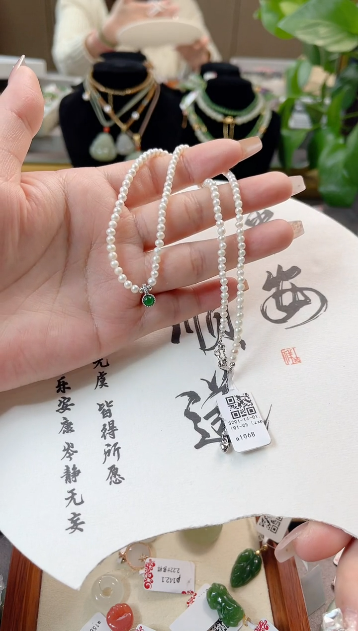 【闪购商品】淡水珍珠手链银S925镶嵌cs