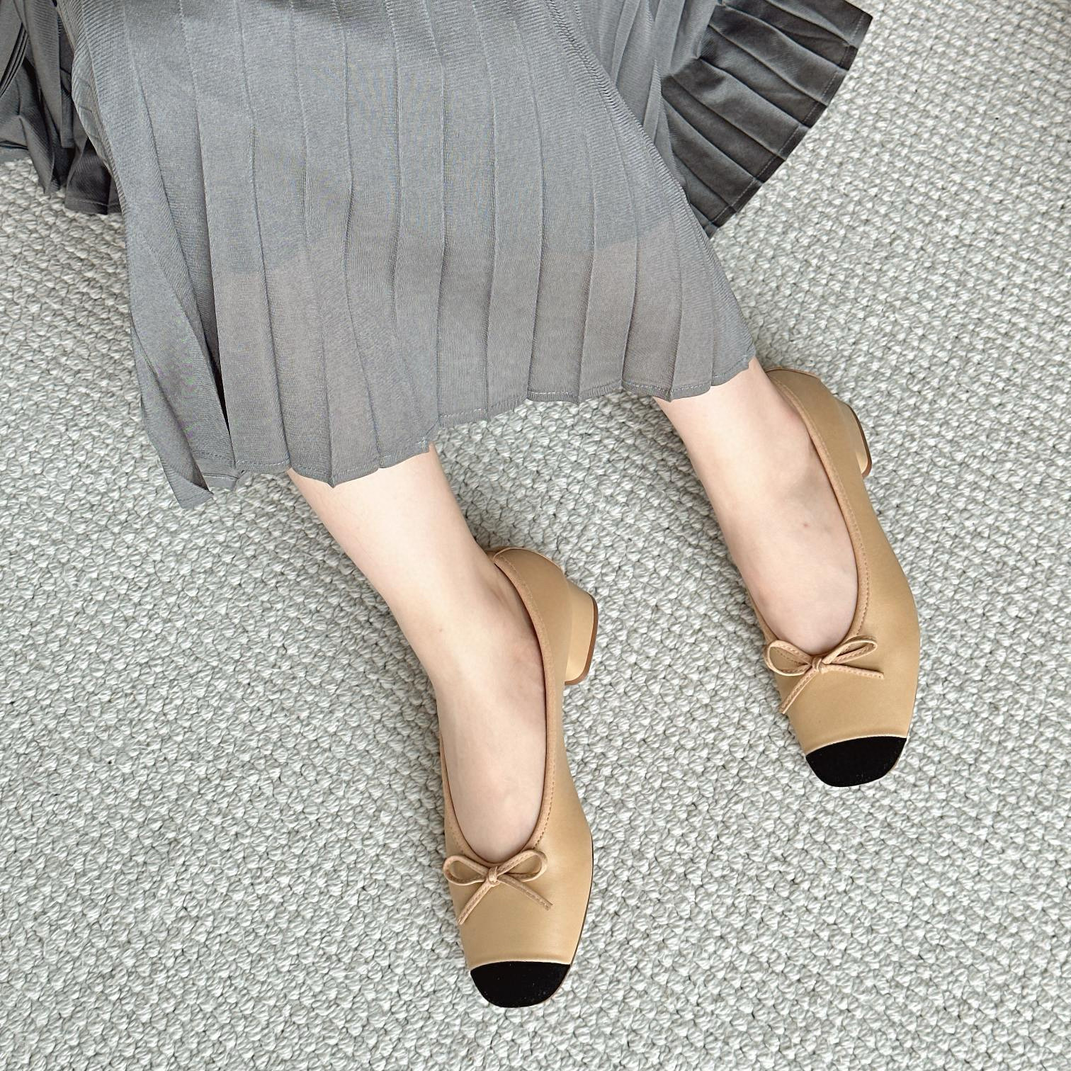 春夏季新款法式复古浅口平底芭蕾舞鞋单鞋女—909