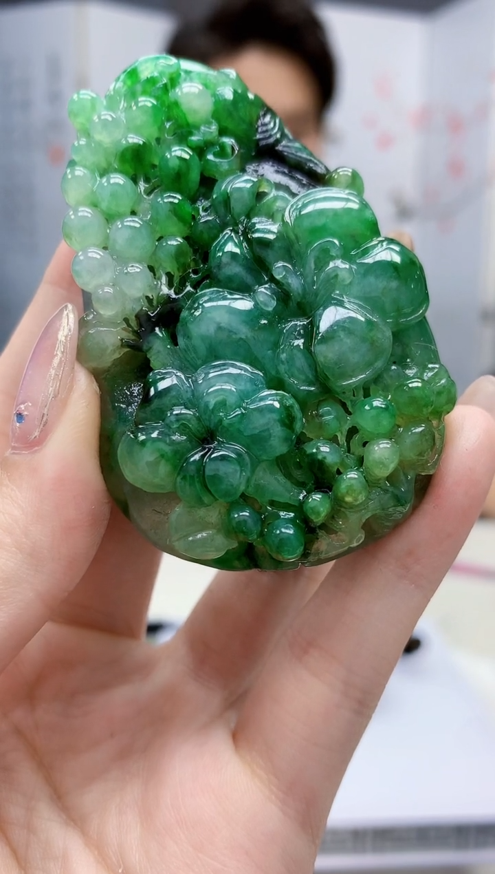 【闪购商品】定制翡翠未镶嵌1502jw-毛货挂件71